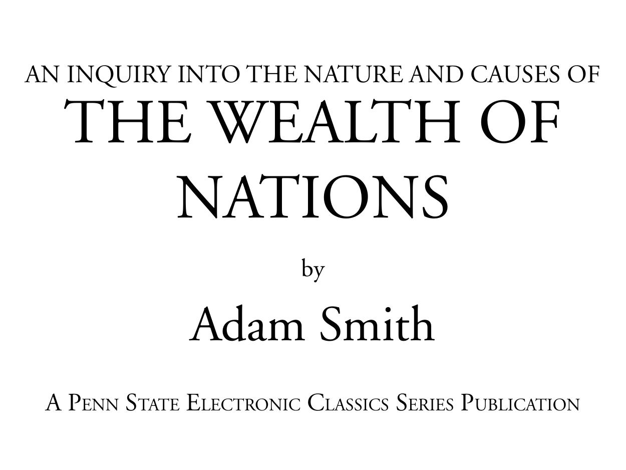 The Wealth of Nations